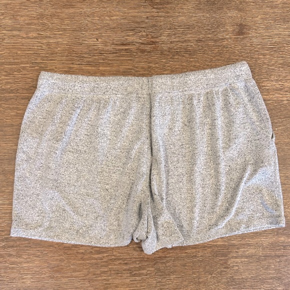 BP Ultra Super Soft Shorts Cozy Lounge Heather Grey Drawstring XL - Picture 2 of 4